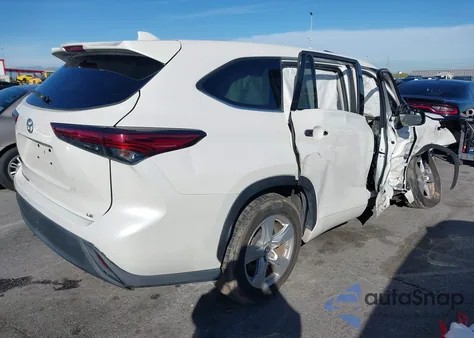 2021 Toyota Highlander Le z USA, uszkodzony, nr VIN 5TDZZRAH5MS076628